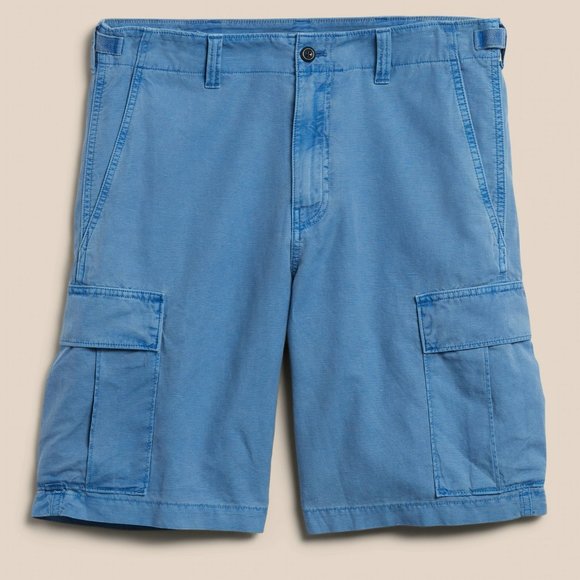 Banana Republic 11" Cotton-Linen Cargo Short - Picture 1 of 6